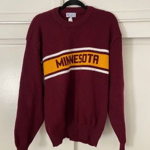 Vintage Burgundy Minnesota Sweater